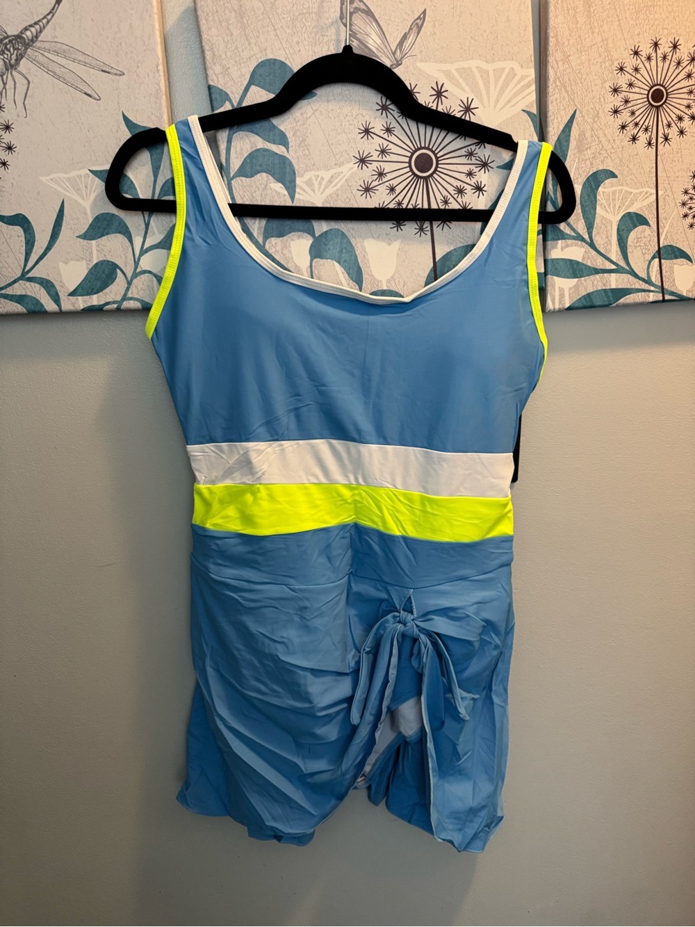 One Piece Swimdress Swimsuit Tummy Control Swim Dress Skirt Bathing NWT Size XL